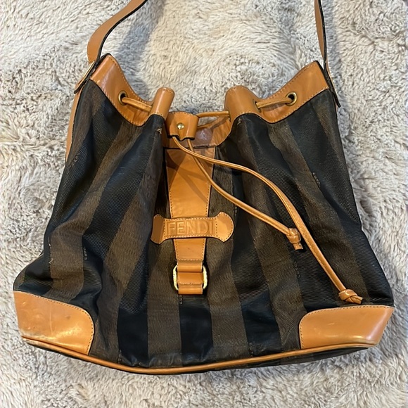 Fendi Handbags - Vintage Fendi Drawstring Bucket Bag